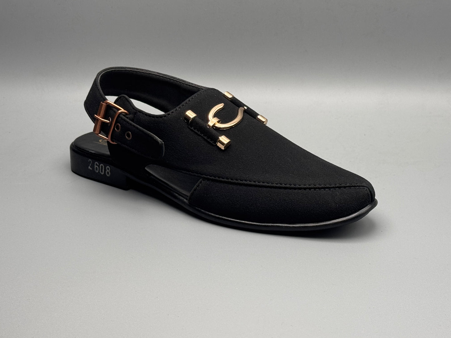 S-Suede chappal (BLACK)