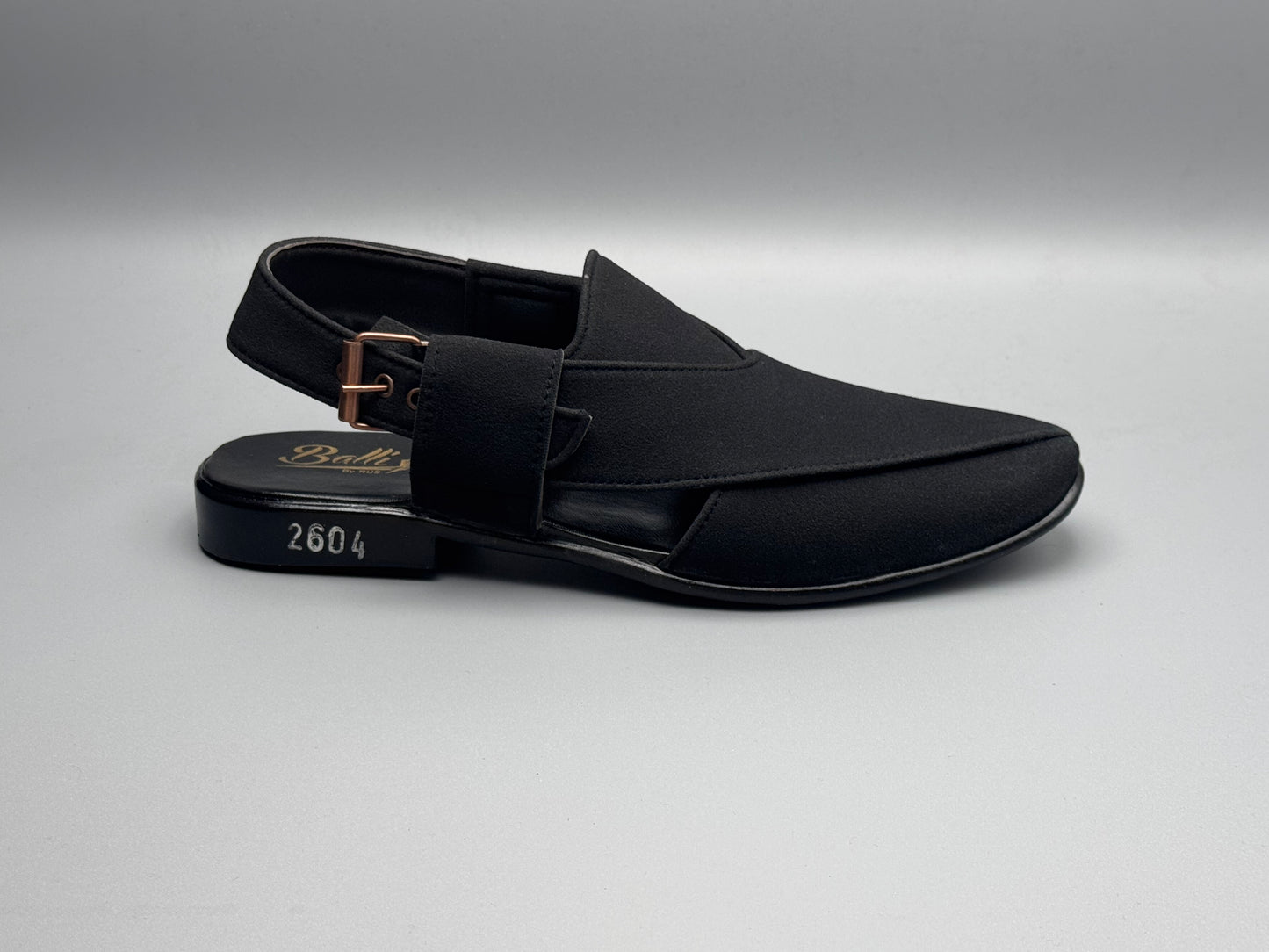 Balli Suede Chappal (Black)