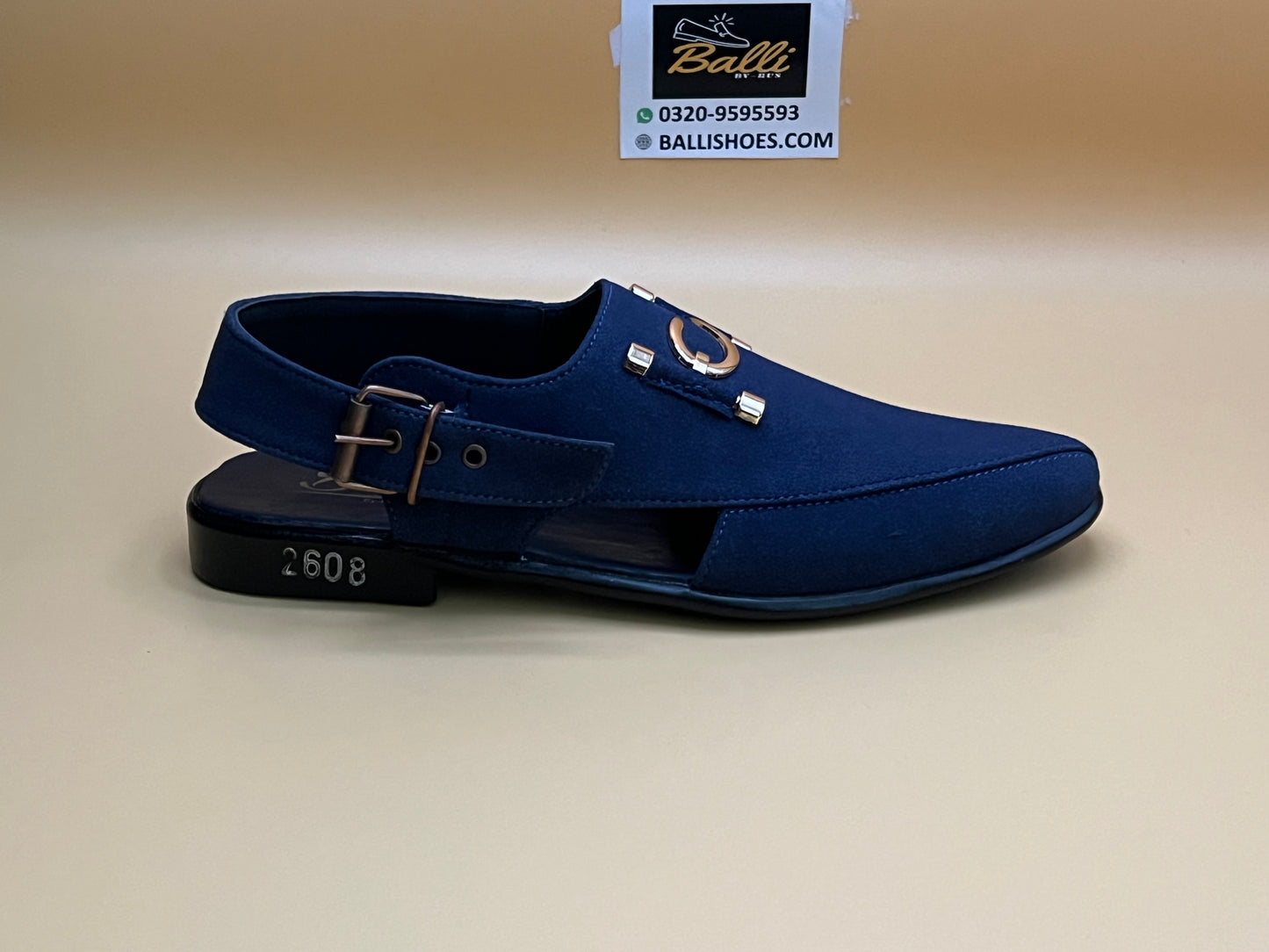 S-Suede chappal (royal blue)