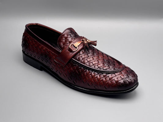 Croco dress shoes (royal)