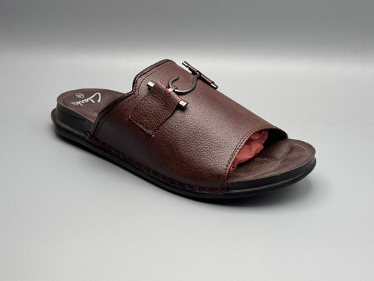 Balli leather slippers (Brown)