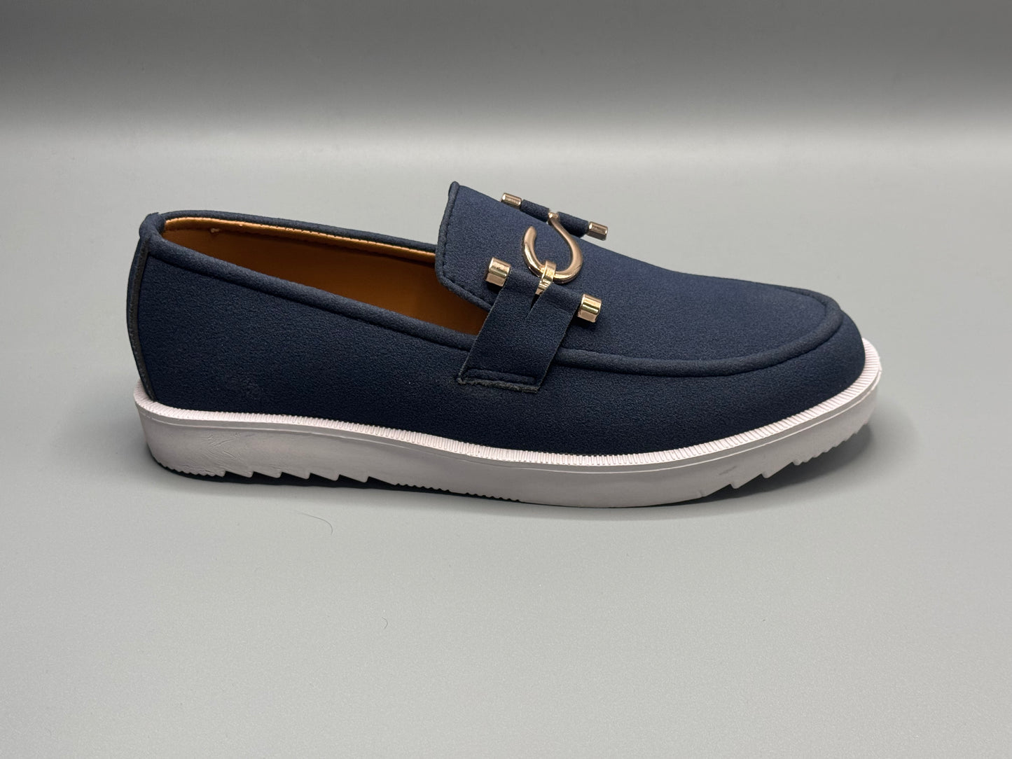 Suede dress shoes(Blue)