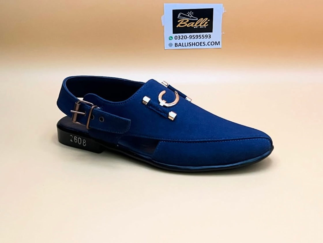 S-Suede chappal (royal blue)