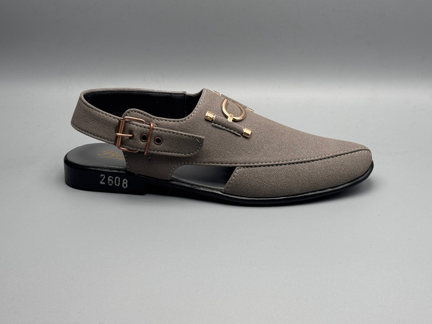 S-Suede chappal (Grey)