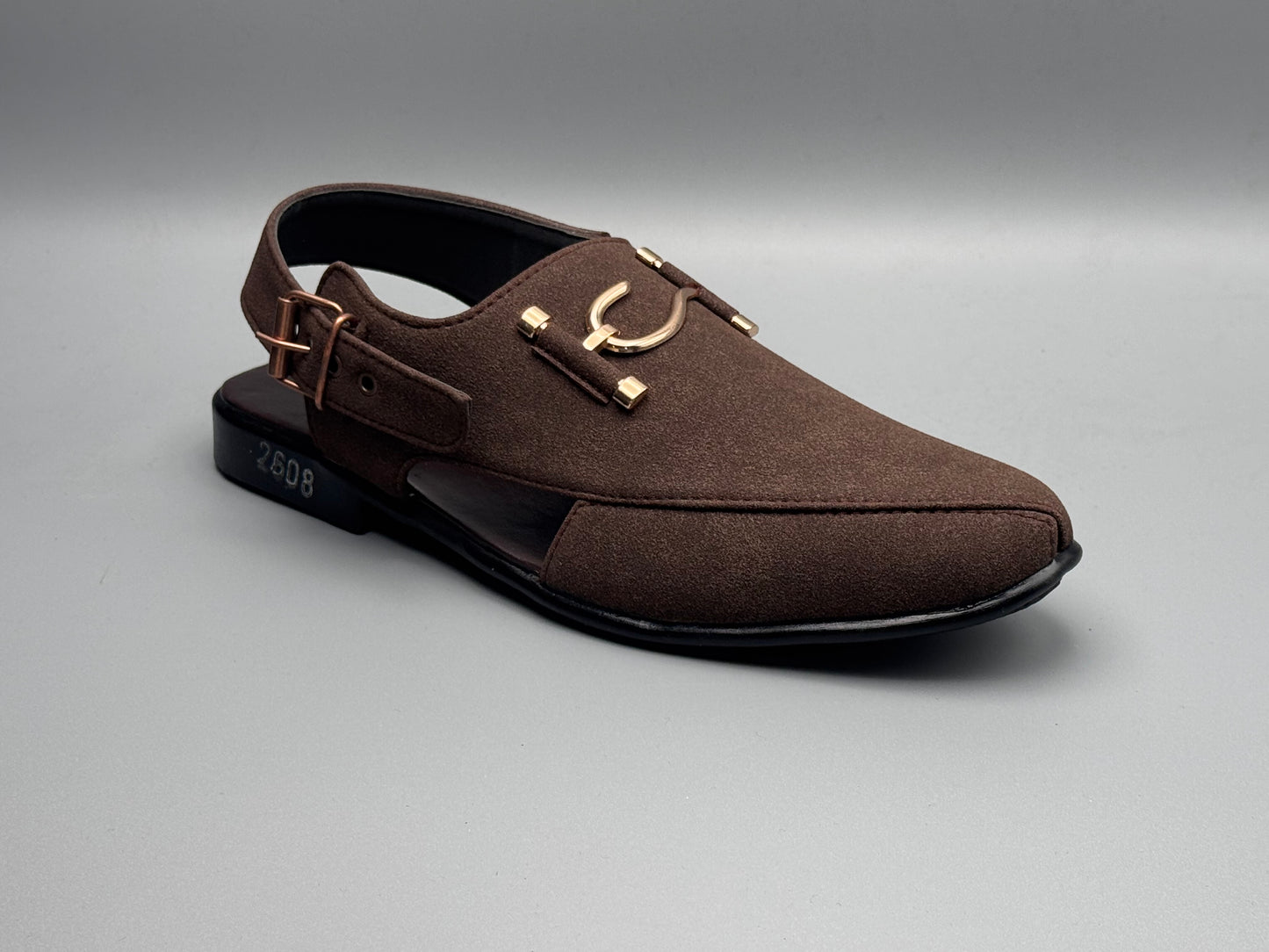 S-Suede chappal (dark brown)