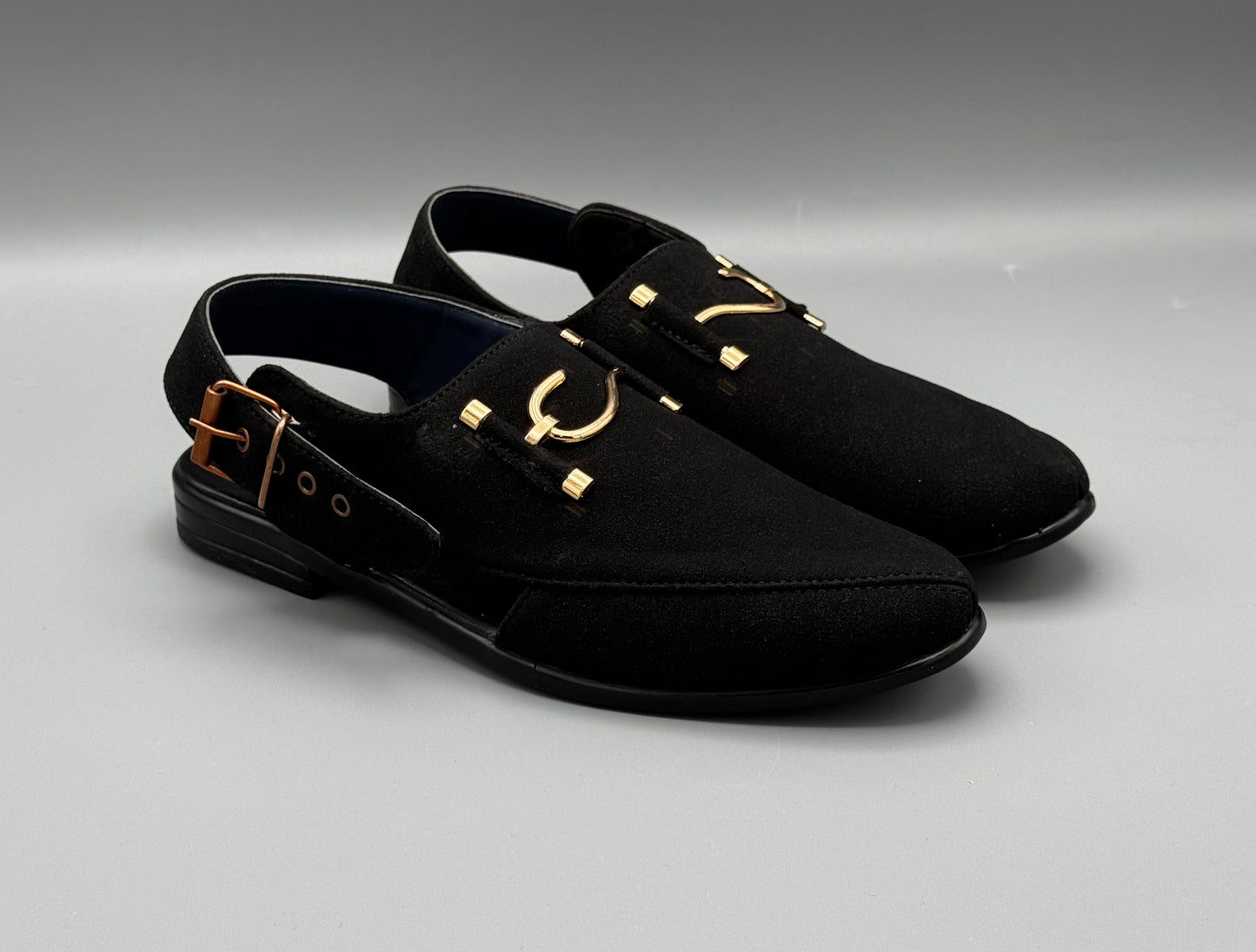 S-Suede chappal (BLACK)