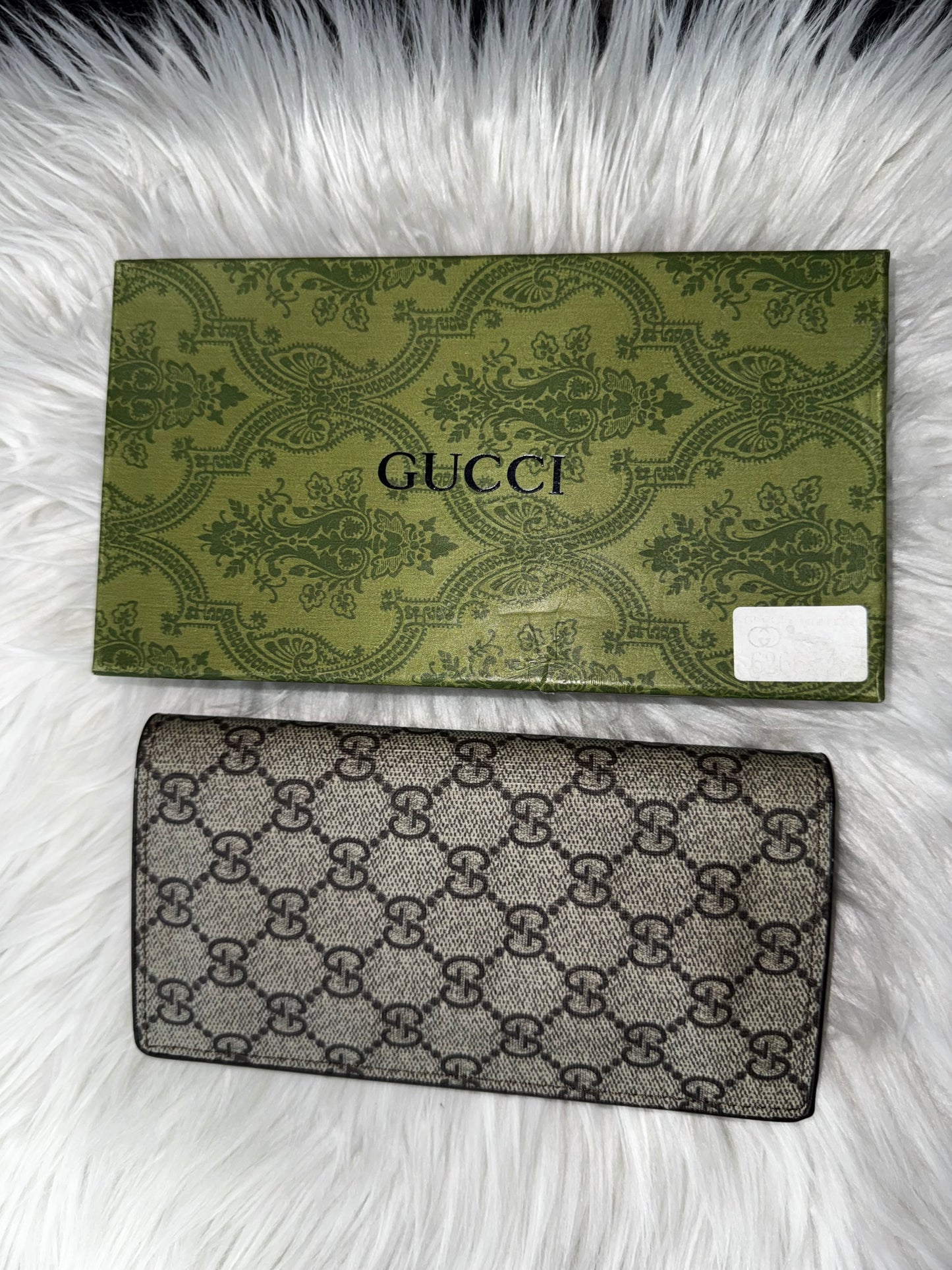 Branded long wallet imported