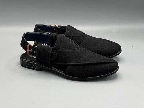Balli Suede Chappal (Black)