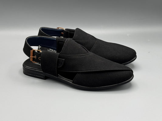 Balli Suede Chappal (Black)