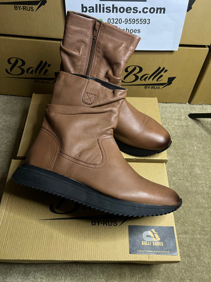 Leather chunky boots (LSL-18)