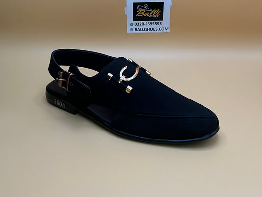 S-Suede chappal (BLACK)
