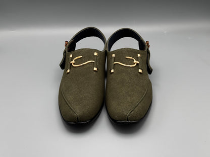 S-Suede chappal (Green)
