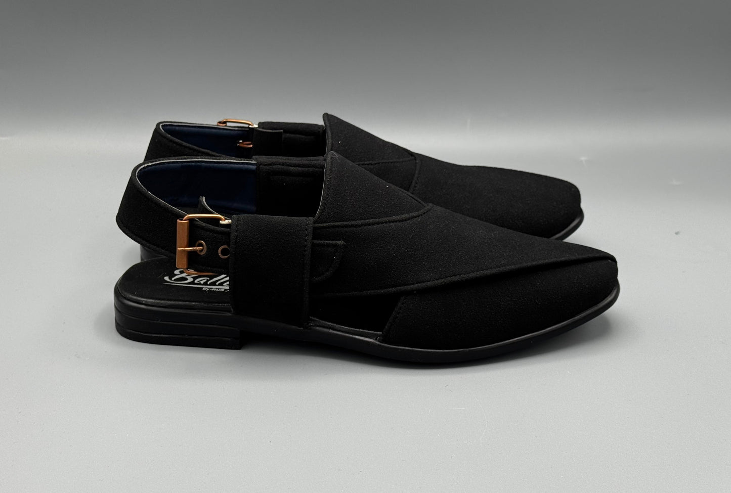 Balli Suede Chappal (Black)