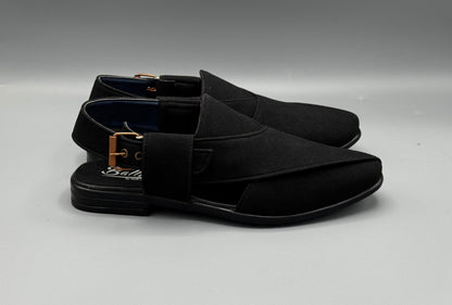 Balli Suede Chappal (Black)
