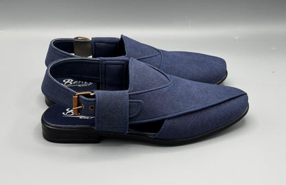 Balli Suede Chappal (Blue)