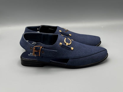 S-Suede chappal (royal blue)