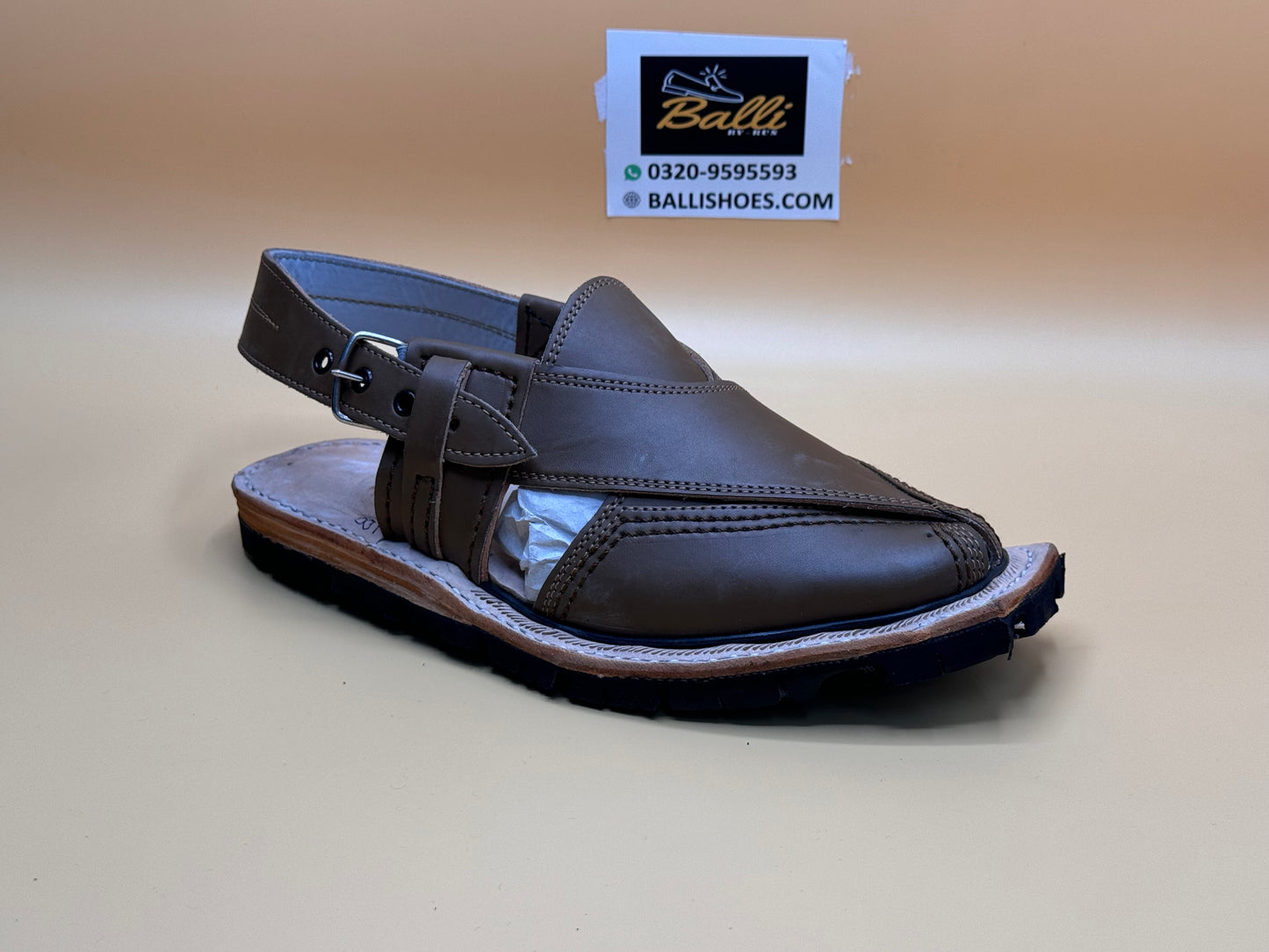 Leather tyresole chappal