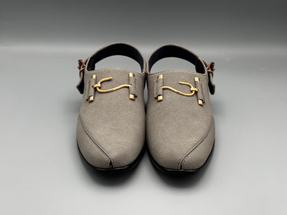 S-Suede chappal (Grey)