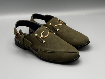 S-Suede chappal (Green)