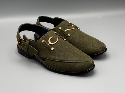S-Suede chappal (Green)