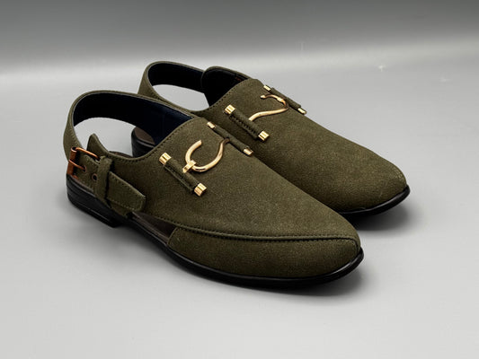 S-Suede chappal (Green)