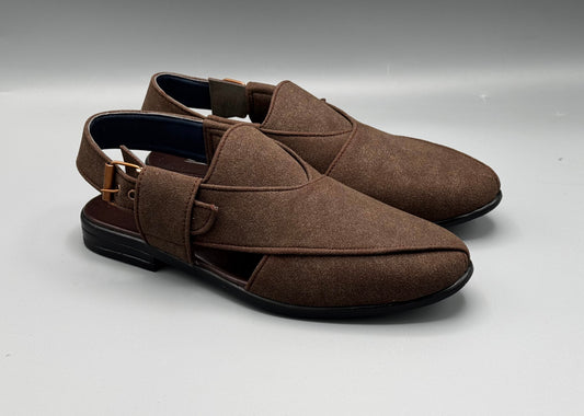 Balli Suede Chappal (Brown)