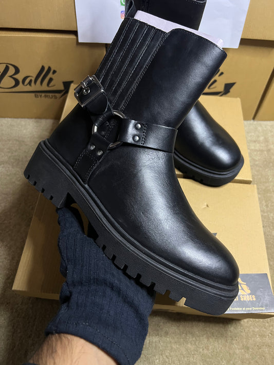 Leather zipper boots (LSL-48)