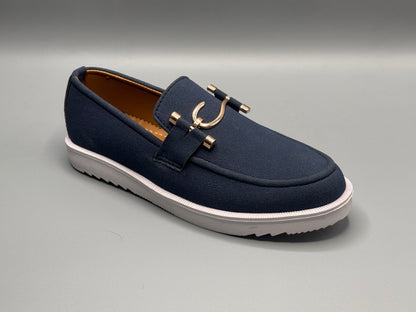 Suede dress shoes(Blue)