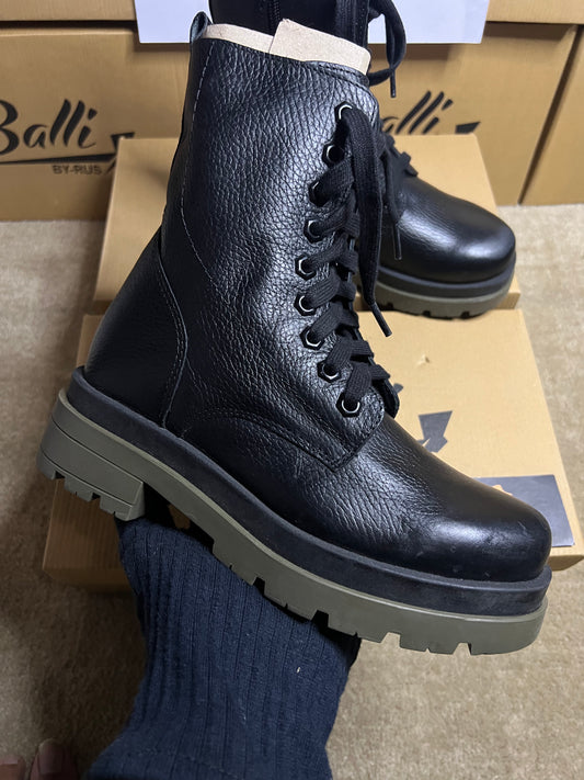 High sole Leather boots (LSL-62)