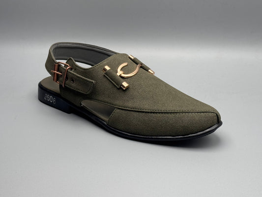 S-Suede chappal (Green)