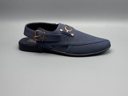 S-Suede chappal (royal blue)