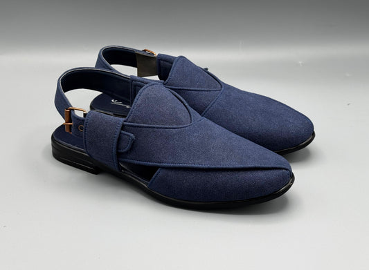 Balli Suede Chappal (Blue)