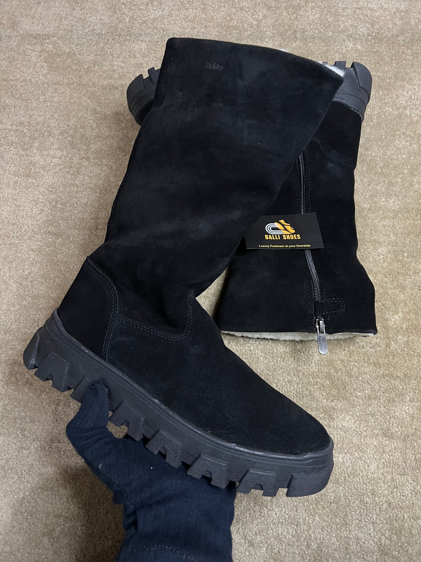 Swede Wooly leather boots (LS-09)