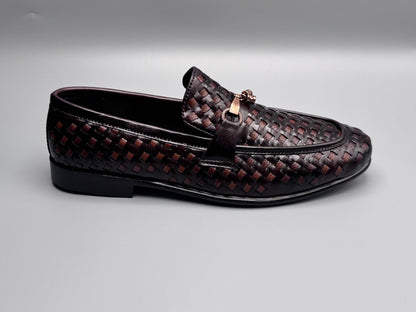 Croco dress shoes (royal)