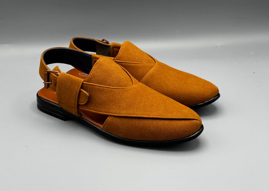 Balli Suede Chappal (Mustard)