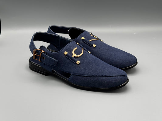 S-Suede chappal (royal blue)