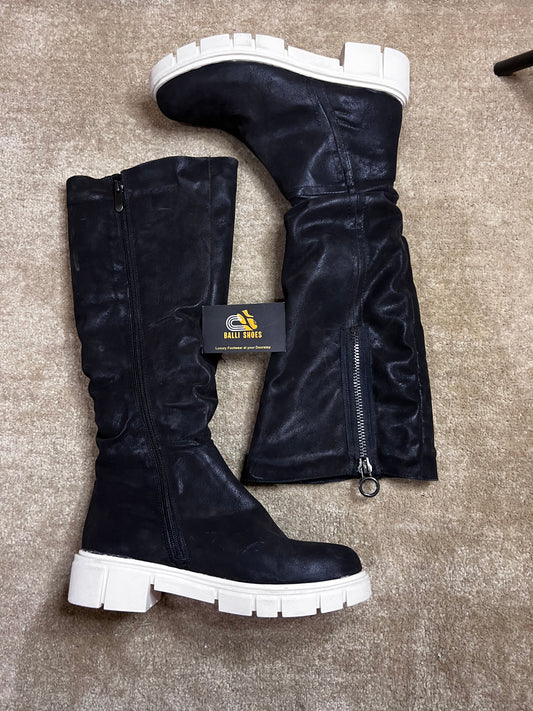 Leather long boots (LWB-01)